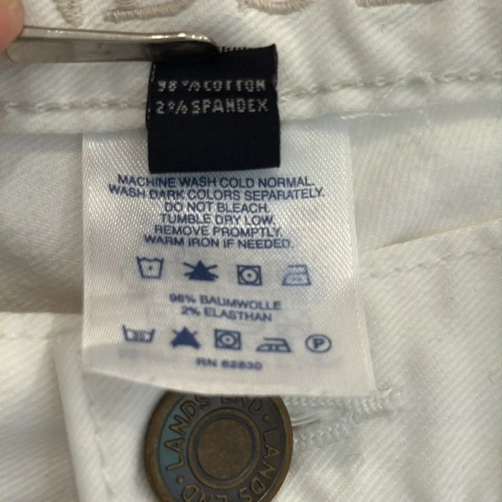 Lands' End Classic White Pants